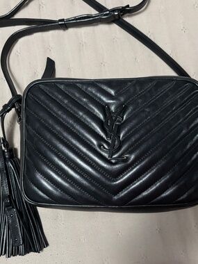 YSL Yves Saint Laurent Lou Camera Bag Black